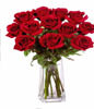 12  Premium Rose (Long Stem) & Vase