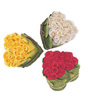 18 Stems Red or White or Yellow Rose in Heart Shape