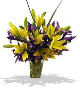luscious bouquet of assorted lilies 