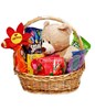 Medium Bear with Sweets in a Basket