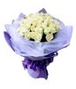 52 White Roses in Bouquet