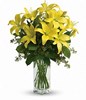 yellow lilies bouquet