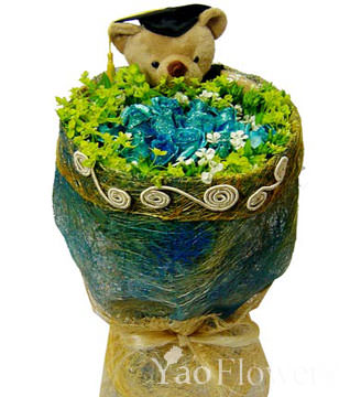 Bright color blue rose 20. Remote mountain cherry,Bear