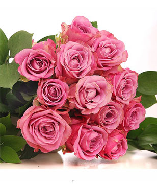 Bouquet of 12 Pink Roses