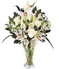 Lilies and white roses