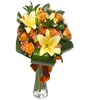 Orange lilies & Roses