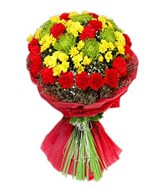 A Vibrant Collection Of Chrysanthemums, Carnations, & Daisies