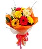 Sun Bright Gerberra color bouquet