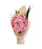 22 pink carnations and greens