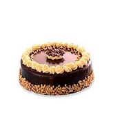 Chocolate Sansrival Cake. Size 9 Inch.