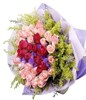 36 Pink/red Roses with Yellow Phoenix