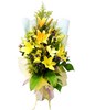Yellow Lilies with Foliage