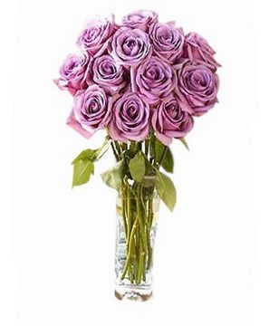 Bouquet of 12 Lilac roses